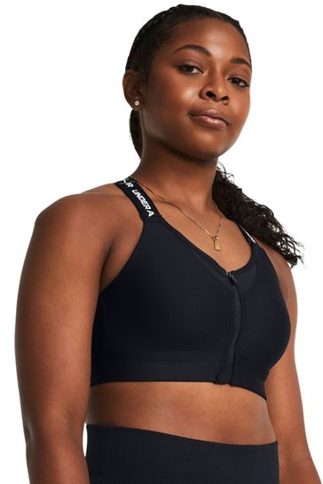 Buy Under Armour Infinity High Support Zip Black Bra from Next Spain