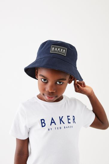 Buy Baker by Ted Baker Boys Navy Bucket Hat from the Laura Ashley online shop
