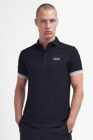 Barbour black polo sale