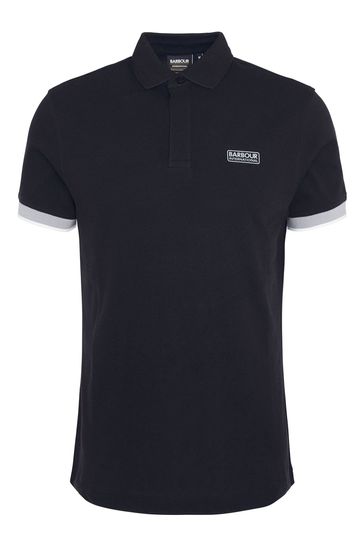 Barbour black polo sale