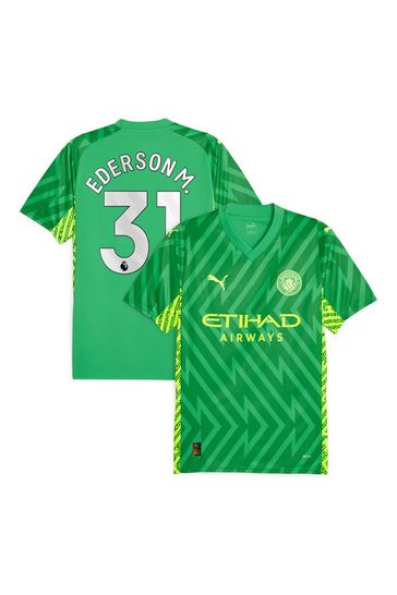 Camiseta verde del portero del Manchester City 2023-24 de Puma