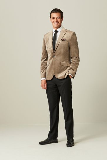 Velvet gold top blazer