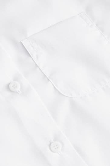 White short sleeve school outlet shirts