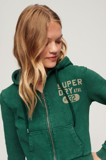Superdry green hotsell sweatshirt