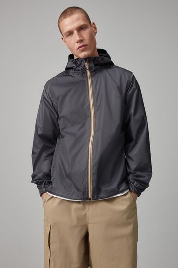 Charcoal Grey Waterproof Pop Zip Packable Jacket