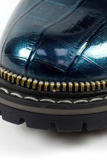 Croc effect on sale ankle boots