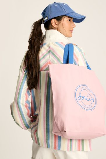 Joules Courtside Pink Tote Bag