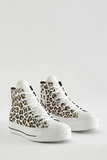 All star on sale converse leopard print