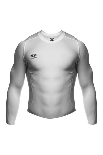 Buy Umbro White Long Sleeve Elite V Neck Baselayer from Next Ireland