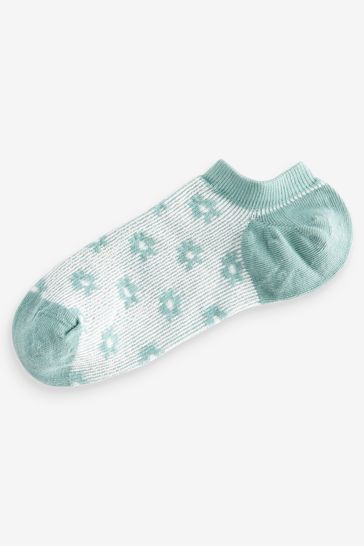 Buy Pastel Floral Texture Trainer Socks 5 Pack from Next Netherlands