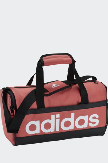 adidas Red Essentials Linear Duffel Bag Extra Small