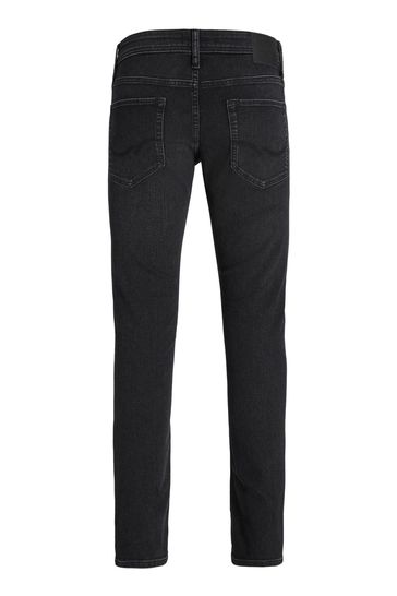 JACK JONES Black Slim Fit Jeans