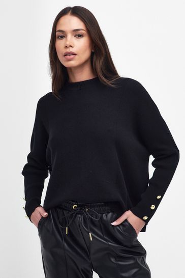 Barbour International® Hamilton Knitted Black Jumper