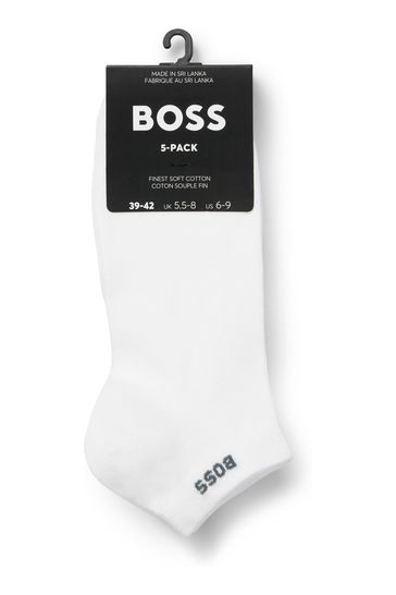 BOSS White Socks 5 Pack