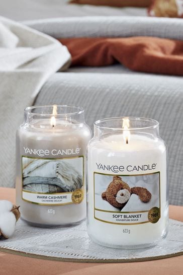 Yankee Candle White Classic Large Soft Blanket Candle