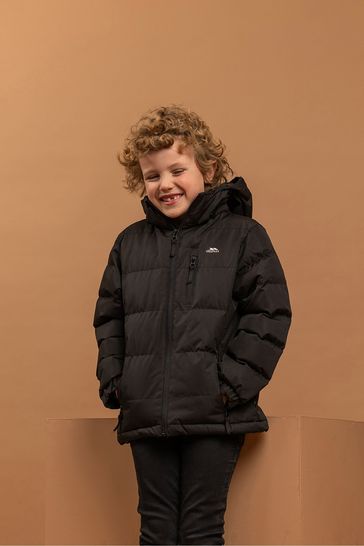 Trespass black padded coat outlet