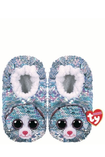 Ty Beanie Whimsy The Cat Sequin Slippers