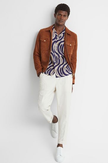 Blazer with collared shirt online
