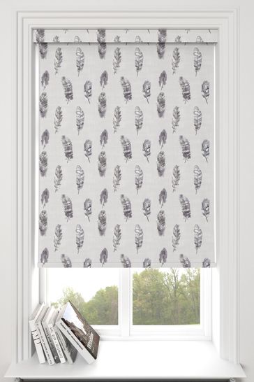 Mist Grey Feather Made To Measure Roller Blind