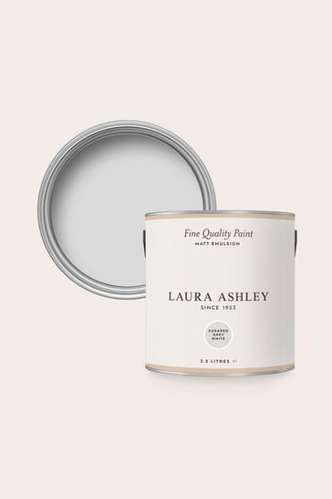 Laura Ashley Sugared Grey White Matte Emulsion 2.5Lt Paint