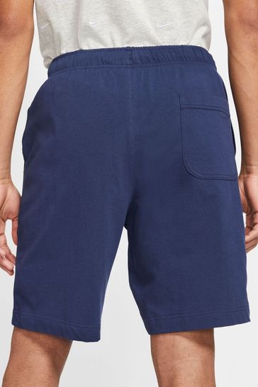 Navy nike online fleece shorts