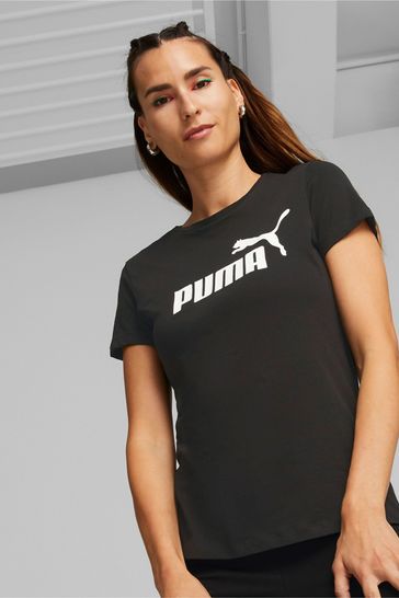 Puma Black ESS Logo T-Shirt