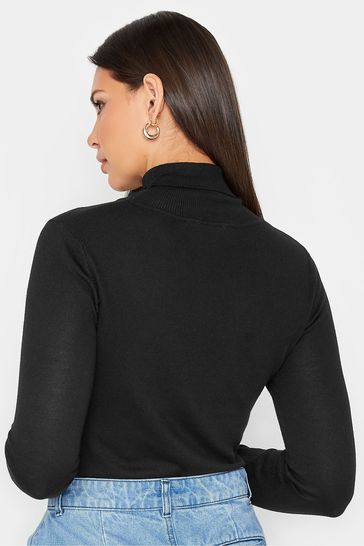 Black roll neck tops store