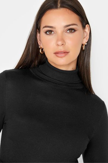 Black polo neck on sale jumper