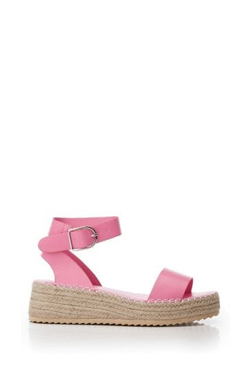 Buy MbyModa Pink Two Part Low Wedge Sandals from Next Italy