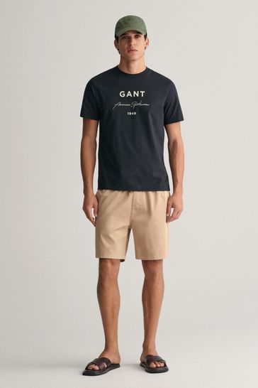GANT Drawstring Cotton Logo Shorts