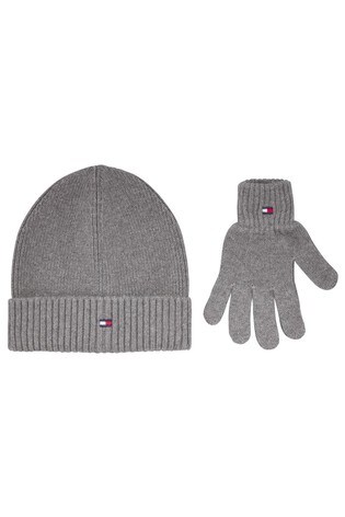 grey tommy hilfiger beanie