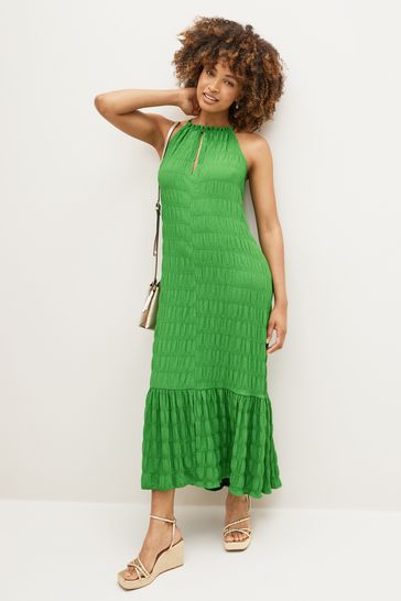 Green cami deals midi dress