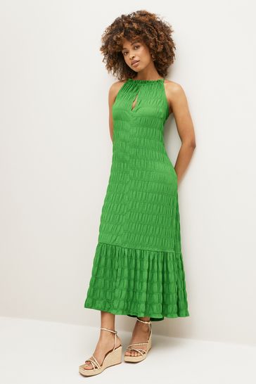 Green cami midi dress new arrivals
