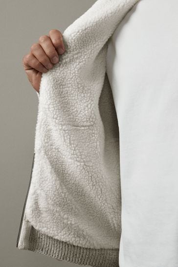Cream zip up clearance jumper