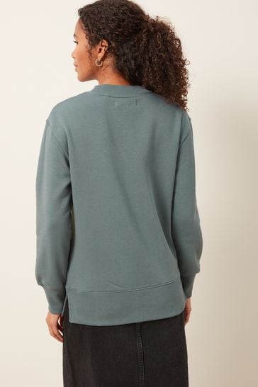 Teal best sale blue sweatshirt