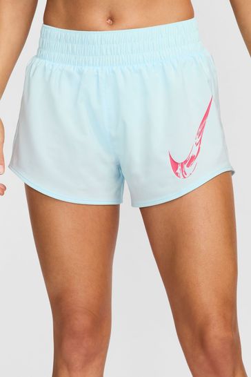 Buy Nike One Dri FIT Swoosh Mid Rise Brief Lined Graphic Shorts from Next Turkey