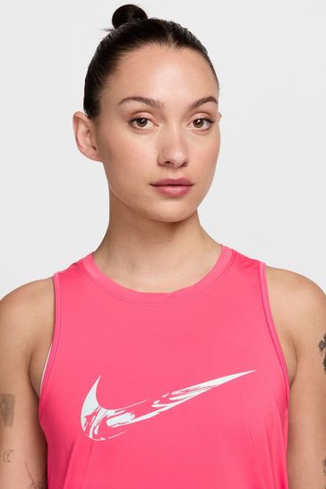 Buy Nike One Swoosh Dri FIT Graphic Running Tank Top from Next Turkey