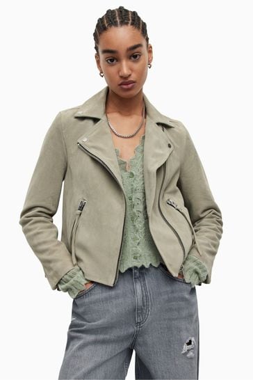 Allsaints dalby suede hot sale biker jacket