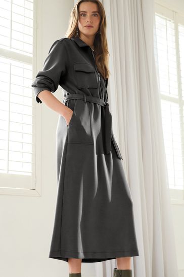 Long sleeve charcoal dress 2025