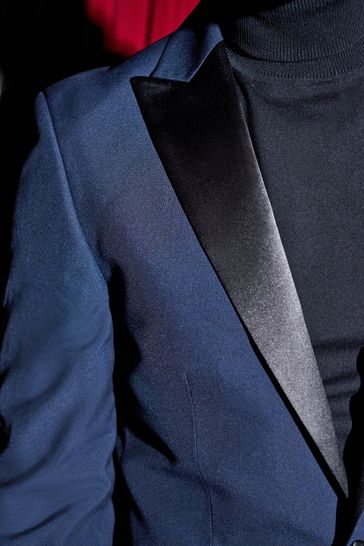 Buy Navy Blue Tuxedo Suit Jacket from the Next UK online shop