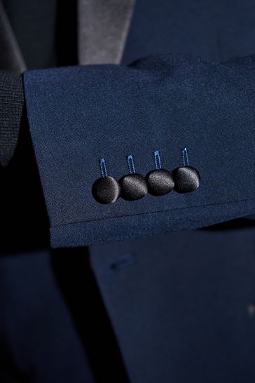 Mens navy blue tuxedo suits sales