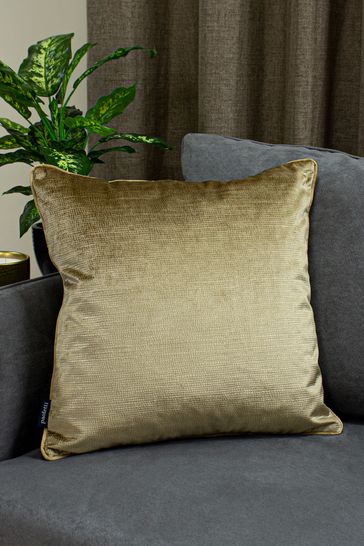 Riva Paoletti Gold Stella Embossed Polyester Filled Cushion