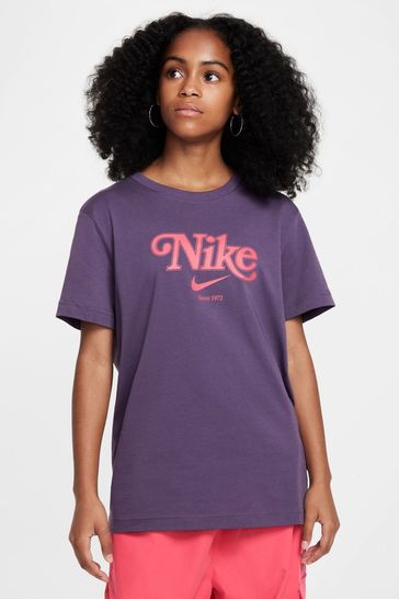 Grey and purple nike shirt sales