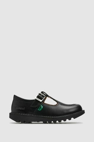 Kickers Youth Kick T Leather Black Shoes