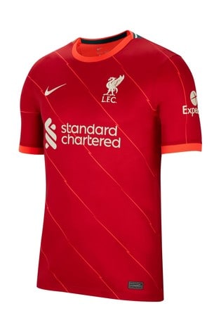 Nike Red Liverpool FC 21/22 Home Football Shirt