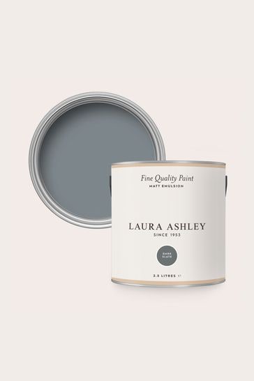 Laura Ashley Dark Slate Grey Matte Emulsion 2.5Lt Paint