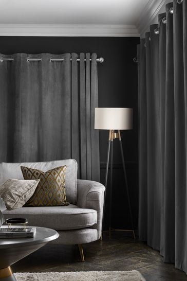 Dark gray curtains discount