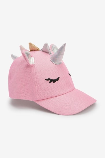 Pink 3D Unicorn Baseball Cap (3mths-6yrs)