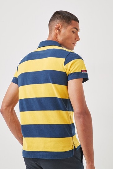 superdry stripe polo shirt