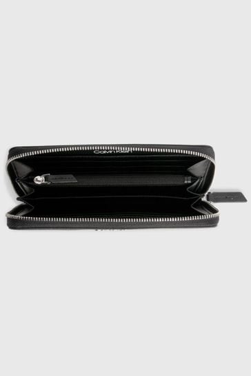 Buy Calvin Klein Black Must Zip Around Wallet from Next Luxembourg
